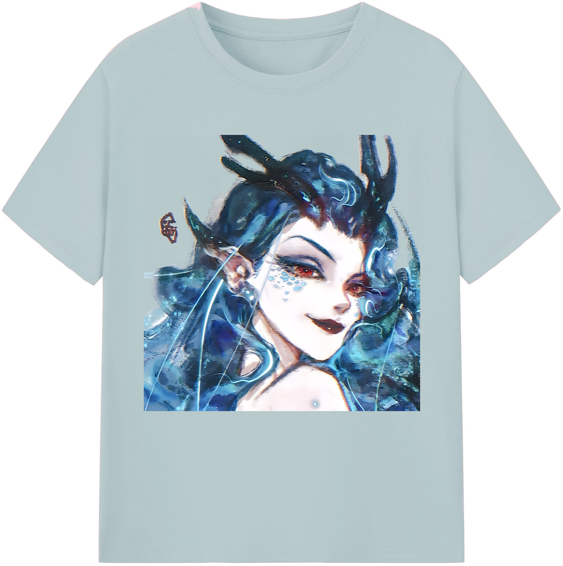 （画像用） Ne Zha 2 ナタ 魔童の大暴れ 綿100％半袖Tシャツ（フロントプリント）